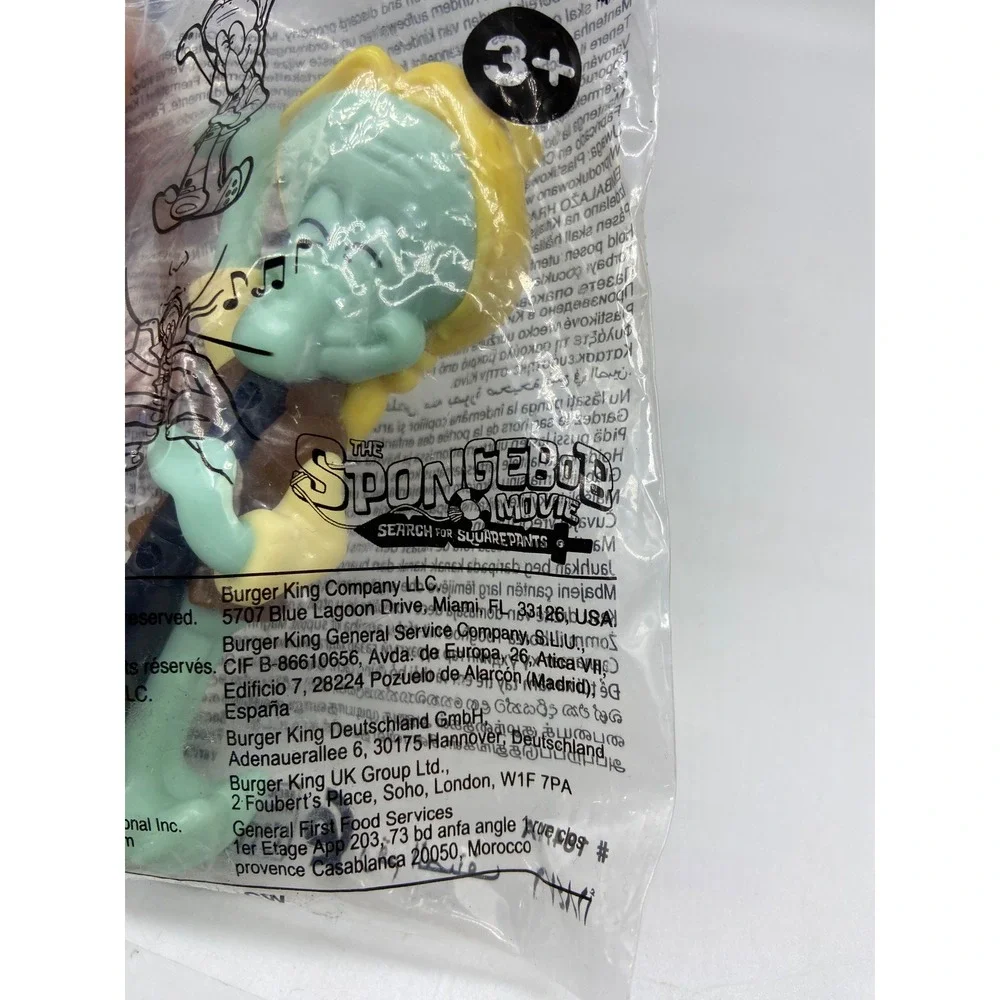 Burger King Toy Squidward Green SpongeBob Movie Search for SquarePants 2025